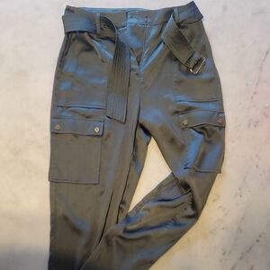 White House Black Market Satin Sage Trousers